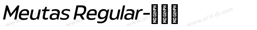 Meutas Regular字体转换